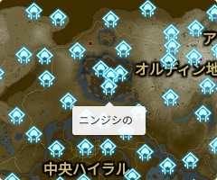 ニンジシの祠の場所