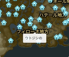 ウトジシの祠の場所