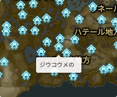 ジウコウメの祠の場所
