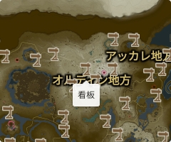看板の場所