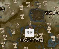 看板の場所