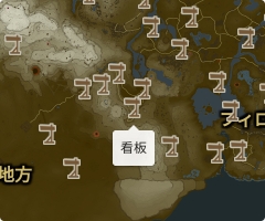 看板の場所