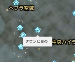 タウンヒヨの祠の場所